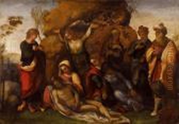 La Deposizione Oil Painting by Correggio, (Antonio Allegri)