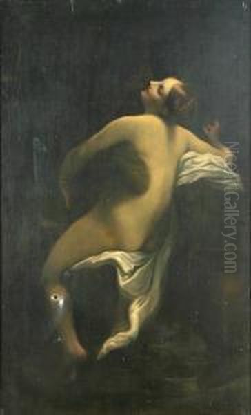 Jo Und Jupiter Als Wolke Oil Painting by Correggio, (Antonio Allegri)