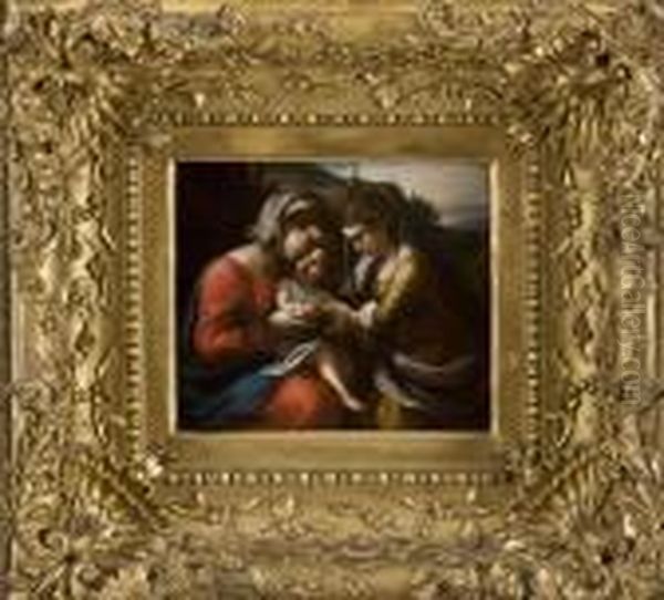 Matrimonio Mistico Di Santa Caterina Oil Painting by Correggio, (Antonio Allegri)