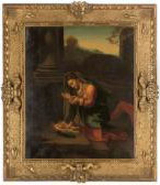 La Zingarella Oil Painting by Correggio, (Antonio Allegri)