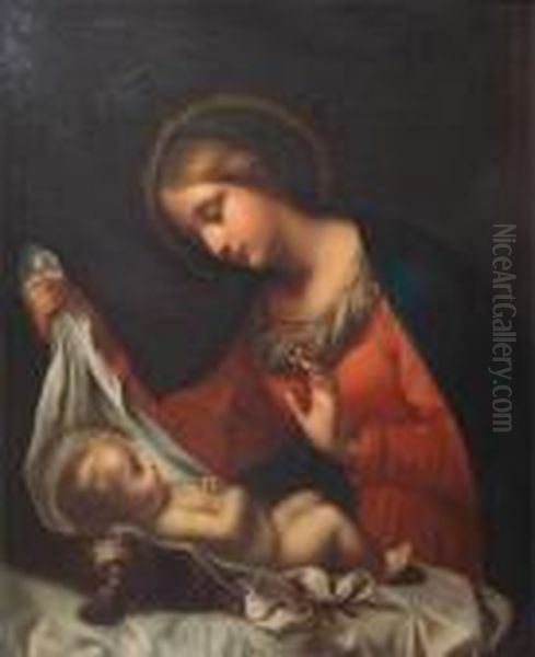 Madonna And Child Oil Painting by Correggio, (Antonio Allegri)