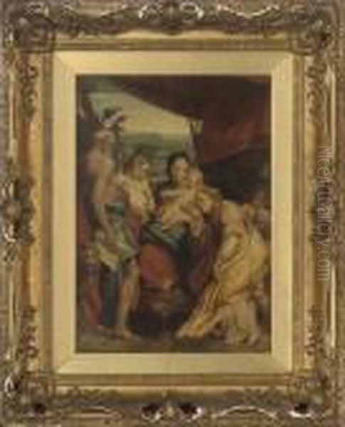 Madonna Di San Girolamo Oil Painting by Correggio, (Antonio Allegri)