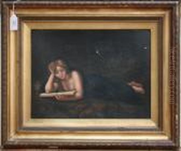 The Penitent Magdelene Oil Painting by Correggio, (Antonio Allegri)