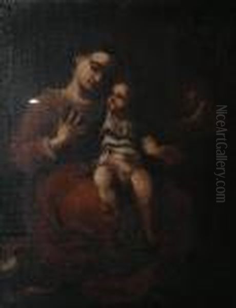 The Madonna Of The Basket Oil Painting by Correggio, (Antonio Allegri)