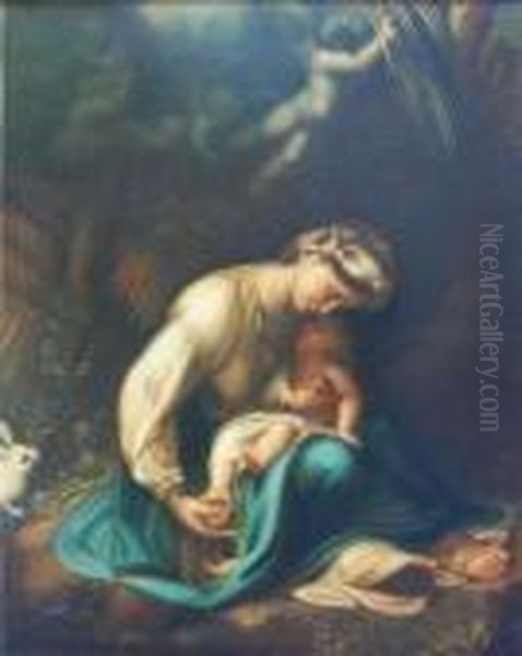 La Zingarella Oil Painting by Correggio, (Antonio Allegri)