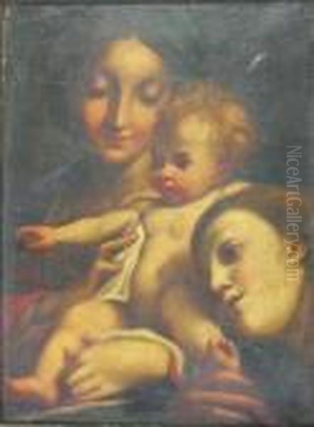 Madonna And Child Oil Painting by Correggio, (Antonio Allegri)