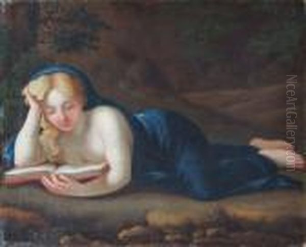 Readingmagdalene Oil Painting by Correggio, (Antonio Allegri)