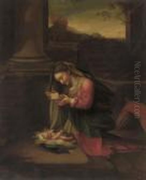 La Zingarella Oil Painting by Correggio, (Antonio Allegri)