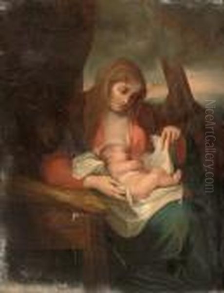 The Madonna And Child Oil Painting by Correggio, (Antonio Allegri)