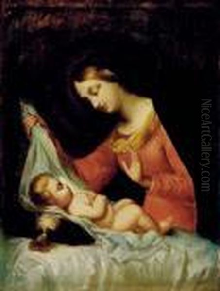 Madonna And Child Oil Painting by Correggio, (Antonio Allegri)