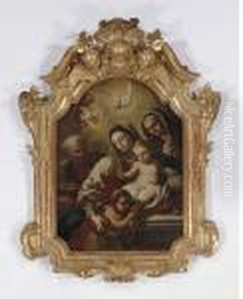 The Virgin Adoring The Christ Child Oil Painting by Correggio, (Antonio Allegri)