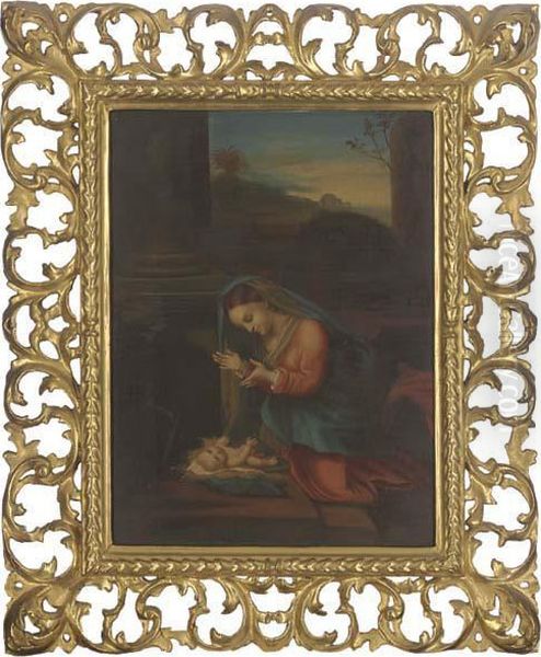 The Madonna And Child Oil Painting by Correggio, (Antonio Allegri)