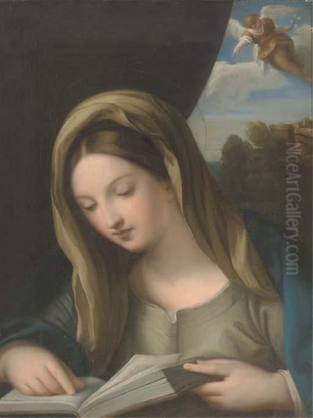 The Annunciation Oil Painting by Correggio, (Antonio Allegri)