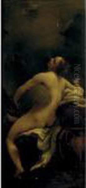 Jupiter And Io Oil Painting by Correggio, (Antonio Allegri)