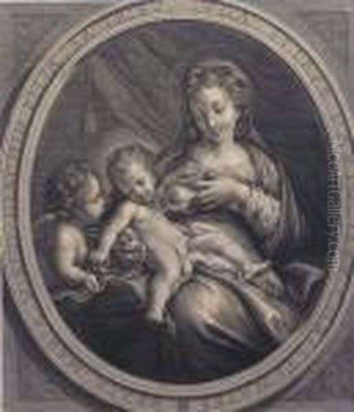 The Holy Virgin And Child Oil Painting by Correggio, (Antonio Allegri)