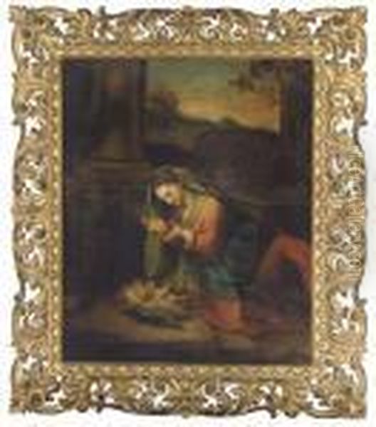 La Zingarella Oil Painting by Correggio, (Antonio Allegri)