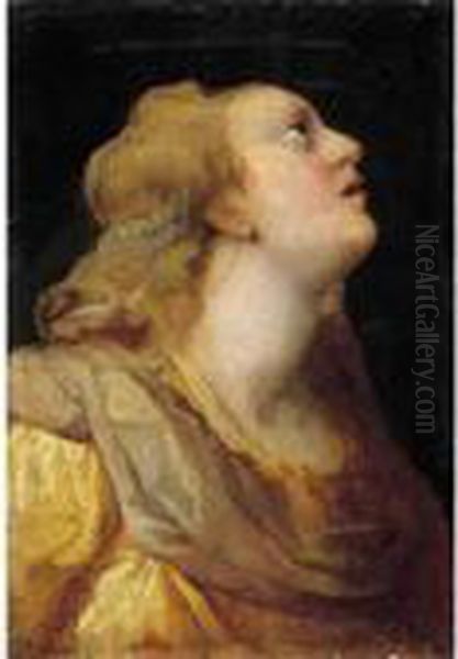 Maddalena Oil Painting by Correggio, (Antonio Allegri)