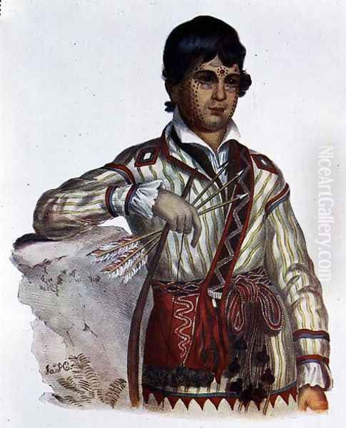 Mistipee Son of Yoholo Micco Oil Painting by Charles Bird King