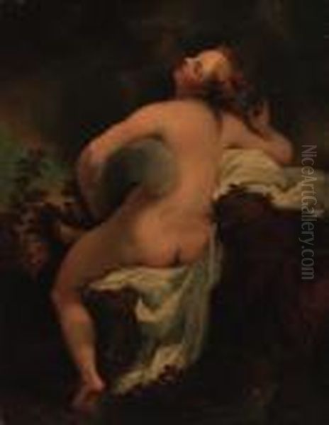 Io Oil Painting by Correggio, (Antonio Allegri)