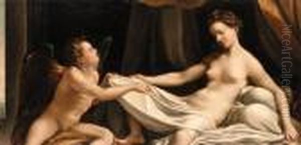 Danae Oil Painting by Correggio, (Antonio Allegri)