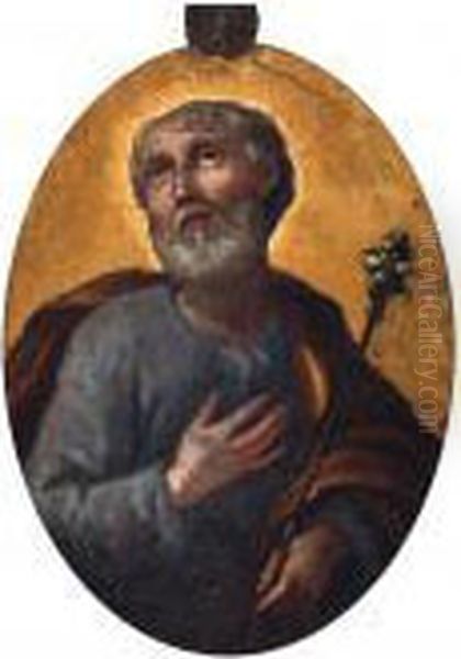 Saint Joseph Oil Painting by Correggio, (Antonio Allegri)