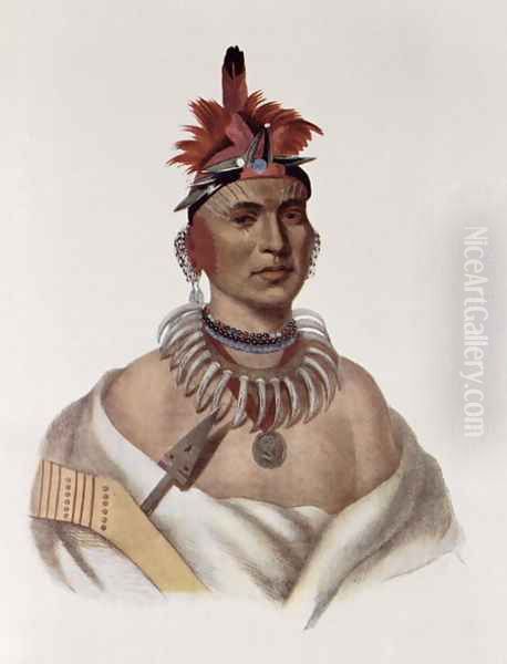 Chon Ca Pe or Big Kansas an Oto Chief Oil Painting by Charles Bird King