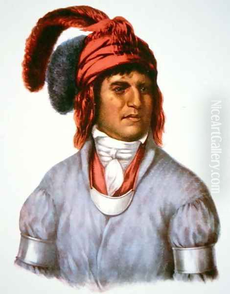 Ledagie a chief of the Creek people Oil Painting by Charles Bird King