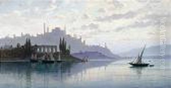 Constantinopoli Oil Painting by Hermann David Salomon Corrodi