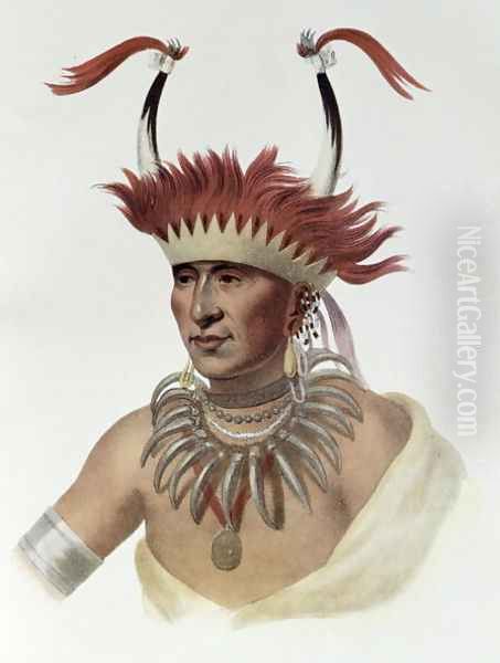 Chon-Mon I Case or LIetan an Oto Half chief Oil Painting by Charles Bird King