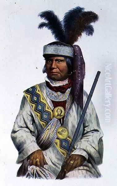 Halpatter Micco or Billy Bowlegs a Seminole Chief Oil Painting by Charles Bird King