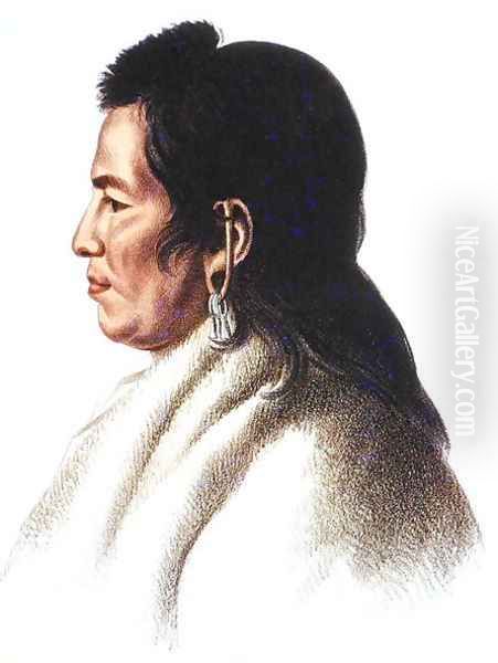 Shahaka Big White chief of the Mandan people Oil Painting by Charles Bird King