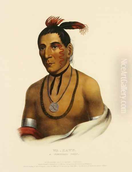 Wa Kawn Oil Painting by Charles Bird King