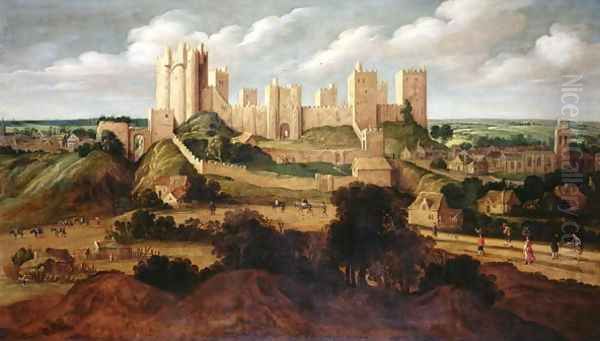 Pontefract Castle Oil Painting by Alexander Keirincx