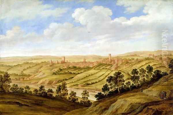 Richmond Castle Yorkshire Oil Painting by Alexander Keirincx