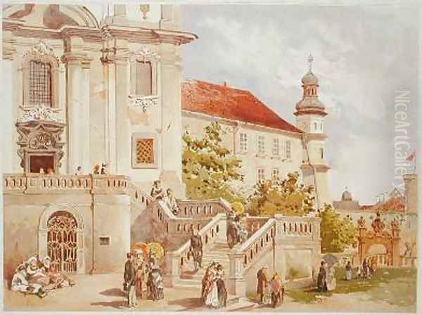 Church of SS Michael and Paulin Krakow Oil Painting by Juliusza & Tondosa, Stanislawa Kossaka