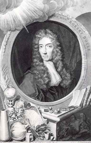 Portrait of the Honorable Robert Boyle 1627-91 Oil Painting by Johannes Kerseboom