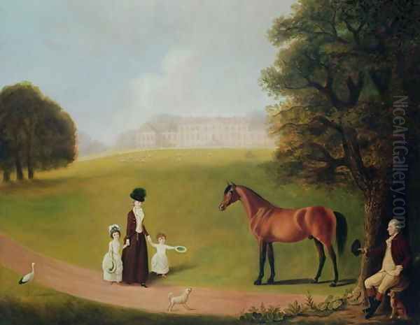 Earl and Countess of Ossory and their Children at Ampthill Park Oil Painting by Benjamin Killingbeck