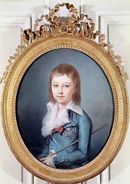 Medallion Portrait of Louis Charles 1785-95 King Louis XVII of France by Alexandre Kucharski