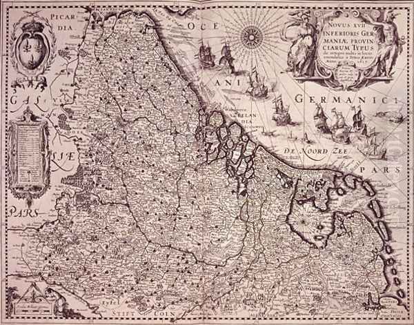 Map of the Province of United Netherlands by Pieter van der Keere