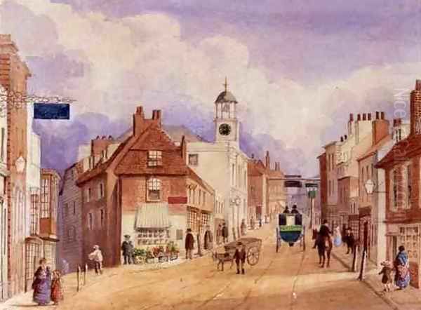 Croydon High Street Oil Painting by Ellen Keen