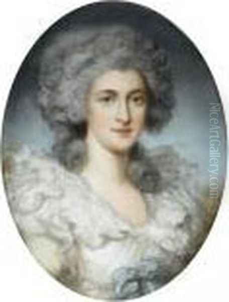 Portrait Of A Lady Oil Painting by Richard Cosway