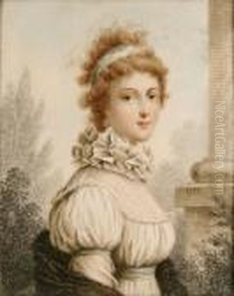 The Marchioness Of Queenston Oil Painting by Richard Cosway