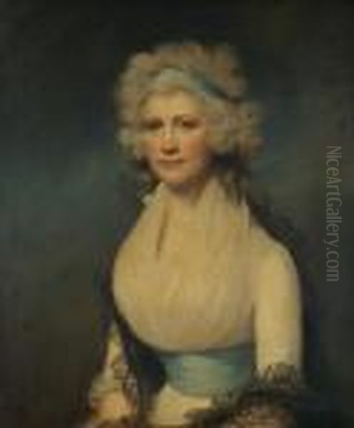 Portrait Of Mrs. Mary Gee Oil Painting by Richard Cosway