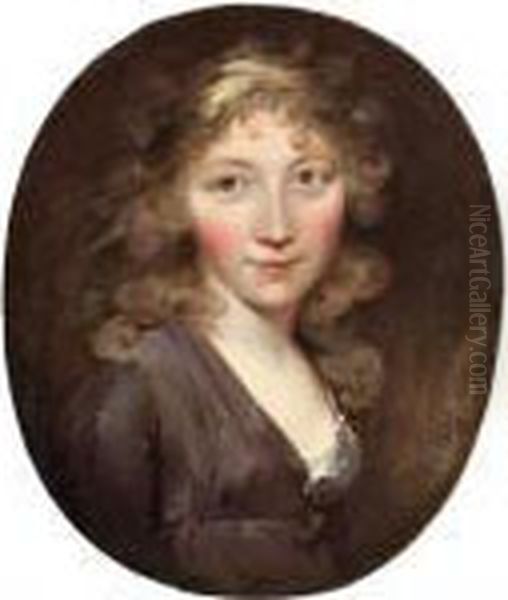 Mrs. Tickell Oil Painting by Richard Cosway