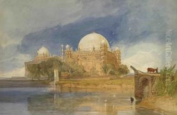 Sultan Mahomed Shah's Tomb Oil Painting by John Sell Cotman