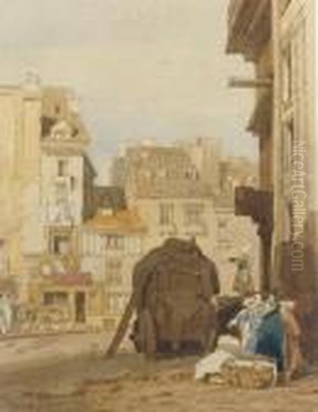 View Of Rouen Oil Painting by John Sell Cotman