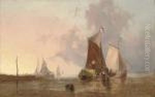 The Mouth Of The Yare Oil Painting by John Sell Cotman