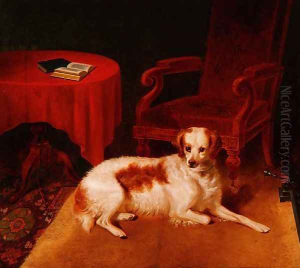 Waiting for the Master Oil Painting by Thomas W. King