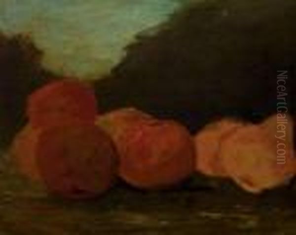 Nature Morte Aux Pommes Et Aux Poires Oil Painting by Gustave Courbet