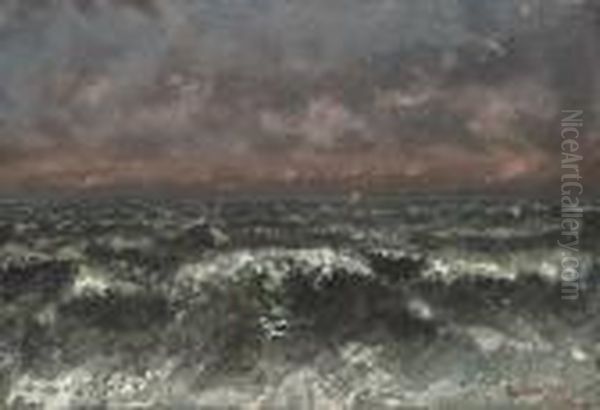 Marine Oil Painting by Gustave Courbet